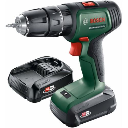 18V COMBI DRILL 13MM 2X2AH LIION 18V-60 BOSCH