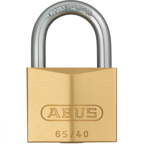 BRASS PADLOCK QUAD PACK 65/40 ABUS