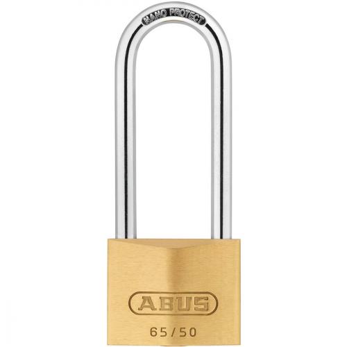 PADLOCK BRASS DOUBLE BOLTED LONG SHACKLE 65/50/80 ABUS