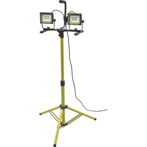 TWIN SITE FLOODLIGHT 1.8M TRIPOD 8000 LUMENS 110V