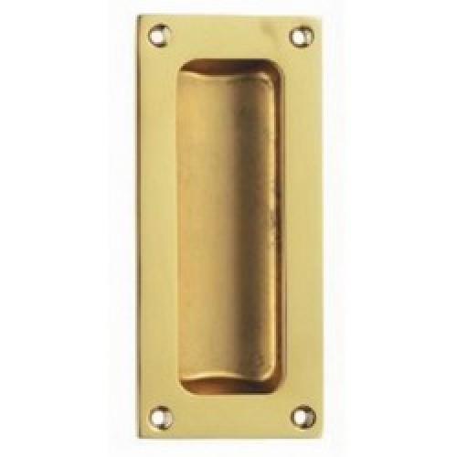 PULL HANDLE BRASS FLUSH 102MM  