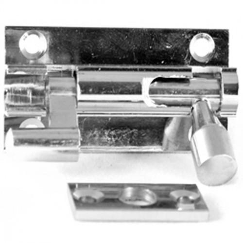 BARREL BOLT NECKED CHROME 102 X 25MM