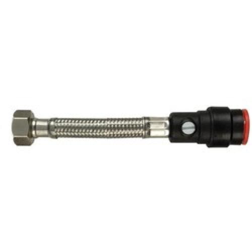 FLEXIBLE TAP CONNECTOR 22MM X 3/4" C/W ISOLATION VALVE