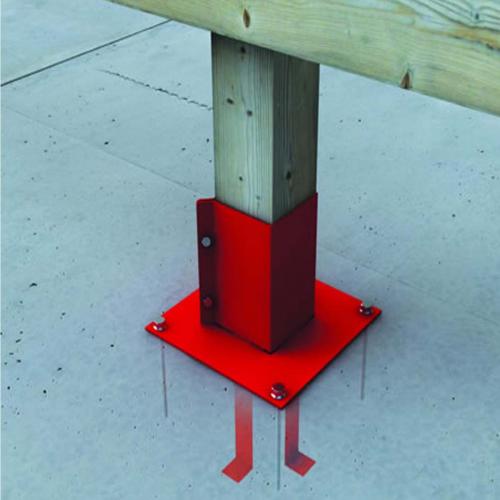 FENCE POST SUPPORT CONCRETE IN TYPE 4" X 4" CONSUPPORT-10