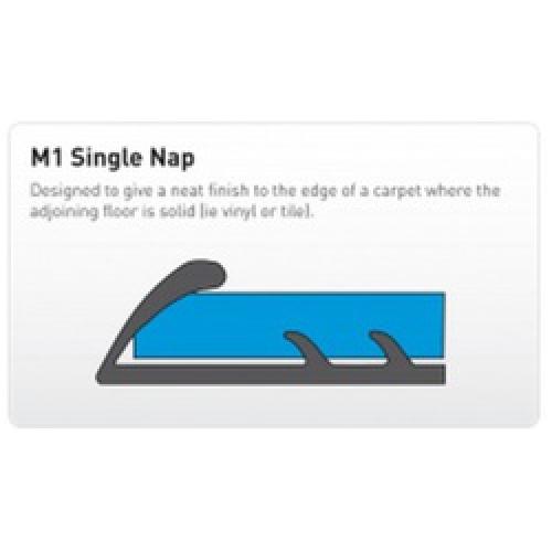 FLOOR TRIM SINGLE NAP M1 SILVER 914MM (3'0")