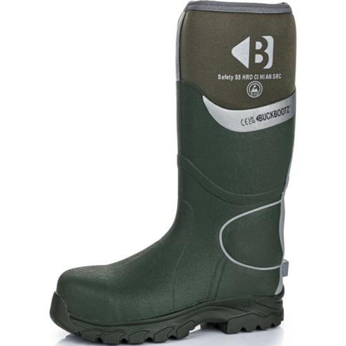 WELLINGTON SAFETY SIZE 10 GREEN BUCKBOOTZ BBZ8000GR