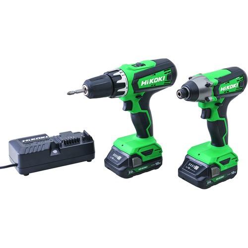 18V COMBI & IMPACT DRILL 2X2.0 AH LI KC18 HIKOKI