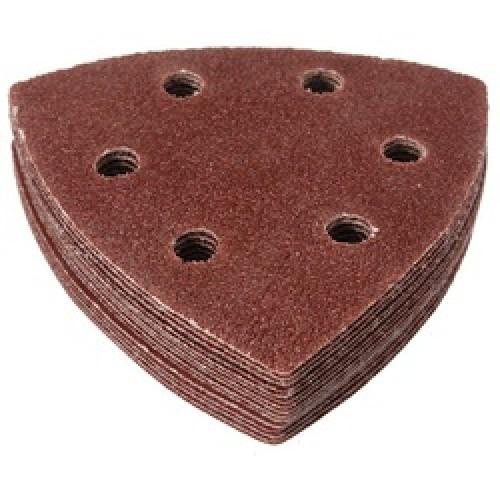 SANDING TRIANGLE 93MM 80 GRIT VELCRO 6 HOLE A-WD SAIT