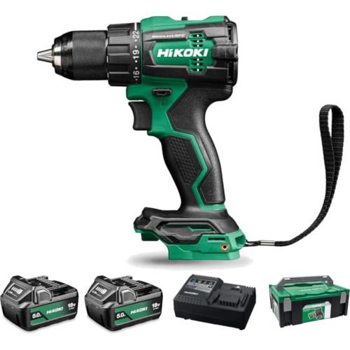 18V COMBI DRILL 13MM 2X5.0AH LIION DV18DEJFZ HIKOKI