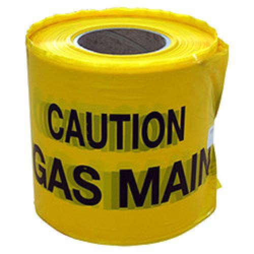 UNDERGROUND WARNING TAPE GAS 150MM X 365M