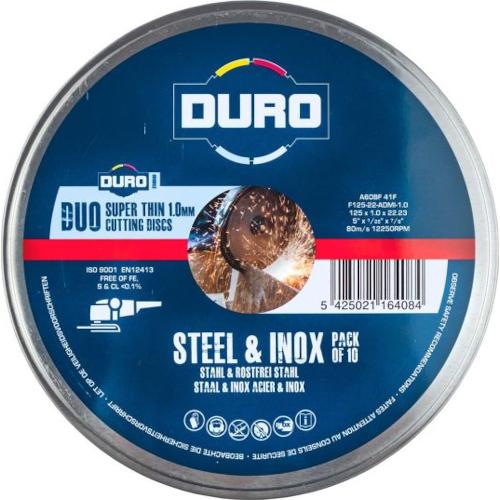 CUTTING DISC FOR STEEL 115MM X 1MM X 22MM TIN OF 10
