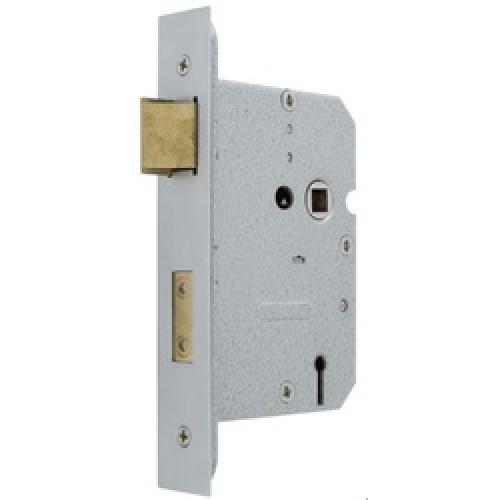 MORTICE LOCK 3 LEVER NICKEL PLATED 2.1/2"