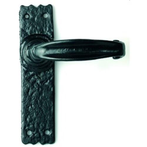 MORTICE LATCH FURNITURE ANTIQUE BLACK NO 2439 150MM