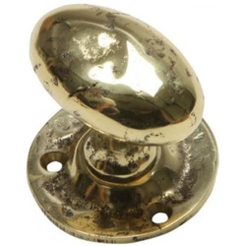 DOOR KNOB MORTICE SET BRASS ANTIQUE 1550 KIRKPATRICK