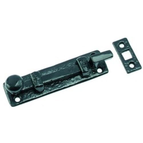 CRANKED DOOR BOLT ANTIQUE BLACK 115MM LF5563A