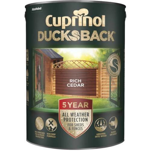 SHED & FENCE PRESERVER RICH CEDAR 5L DUCKSBACK CUPRINOL