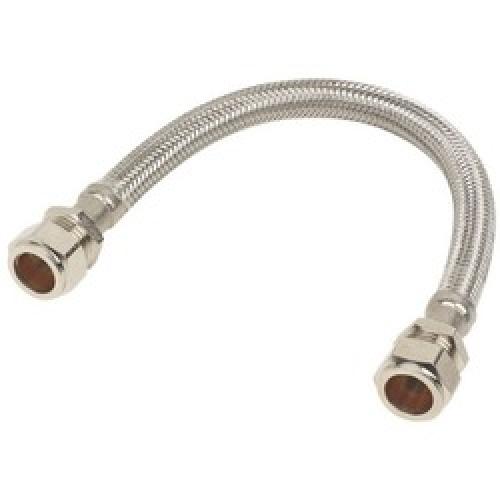 FLEXIBLE TAP CONNECTOR 15MM X 15MM 300MM