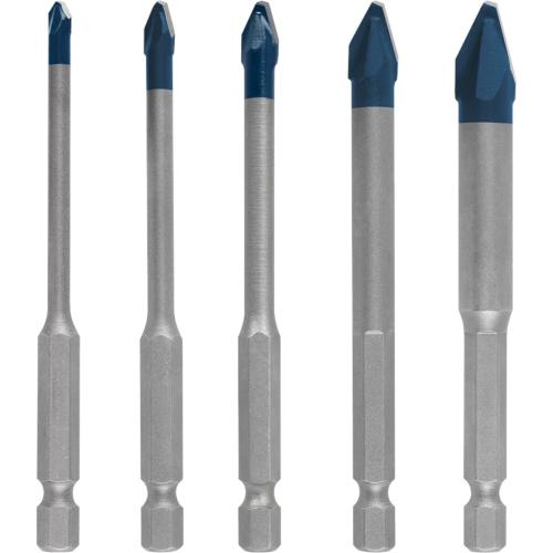 TILE DRILL BIT 5 PC SET HEX-9 4-10MM HARD CERAMIC BOSCH