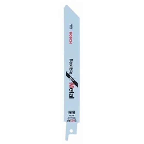 SABRE SAW BLADE METAL 24 TPI 100MM CUT PACK 5 S922AF BOSCH