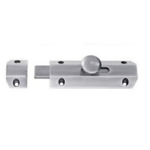 SURFACE BOLT SATIN CHROME 102MM AQ81SC