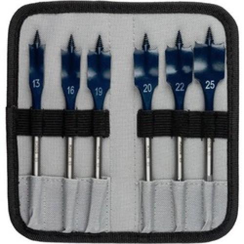 FLAT BIT SET SELF CUT 6PC 13 TO 25MM BOSCH