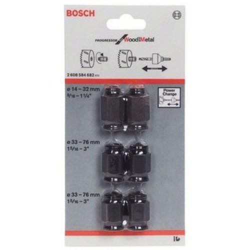 HOLESAW ADAPTOR NUT SET 6PC 2608584682 BOSCH