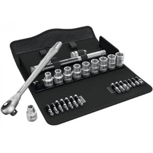 1/2 SQUARE DRIVE SOCKET SET 28 PIECE METRIC 004077 ZYKLOP