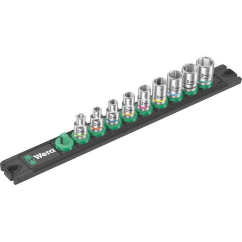 1/4" DRIVE SOCKET RAIL 9 PIECE A4 ZYKLOP 8790A 005400 WERA