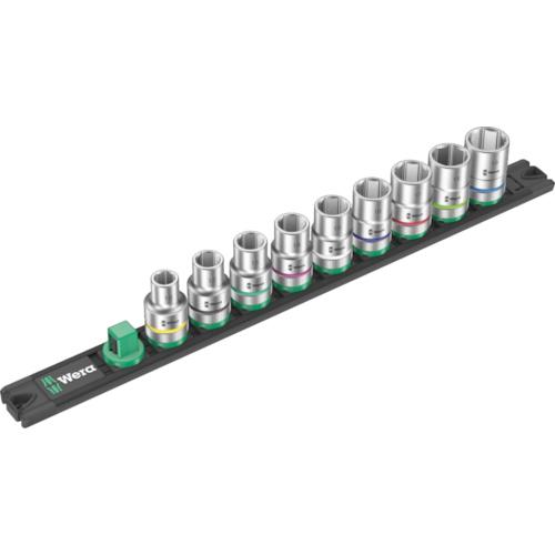 1/2" DRIVE SOCKET RAIL 9 PIECE C4 ZYKLOP 8790C 005460 WERA