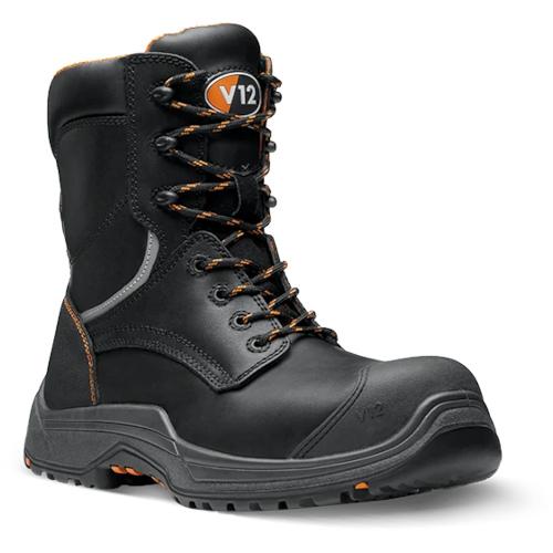 SAFETY BOOT SIZE 12 BLACK HIGH LEG ZIP VR620.01 AVENGER