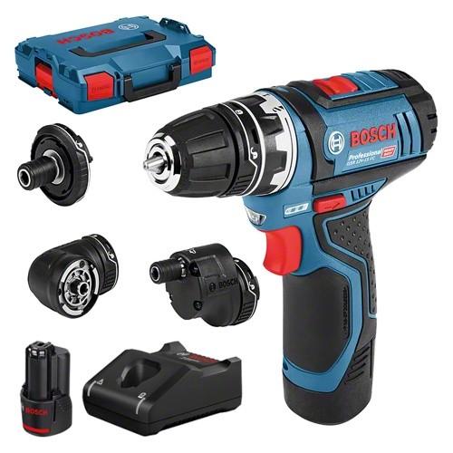 12V DRILL DRIVER 2X2AH LIION FLEXI CLICK GSR12V-15FC BOSCH