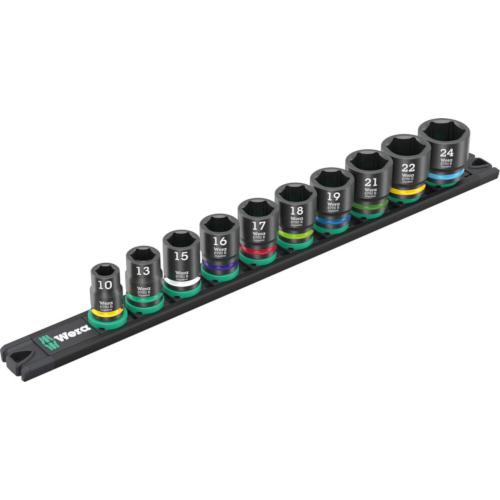3/8" DRIVE SOCKET SET IMPACT 10 PC HEX 9607 005451 WERA