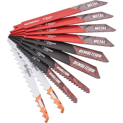 SABRE SAW BLADES 10 PIECE  