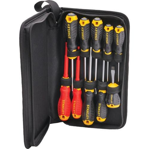 SCREWDRIVER SET 10 PIECE & CASE STANLEY