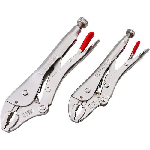 PLIER SET LOCKING GRIP 2 PIECE CRESCENT