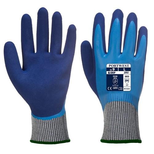 GLOVES LIQUID PRO WATERPROOF CUT A4 BLUE LARGE SIZE 9 AP81