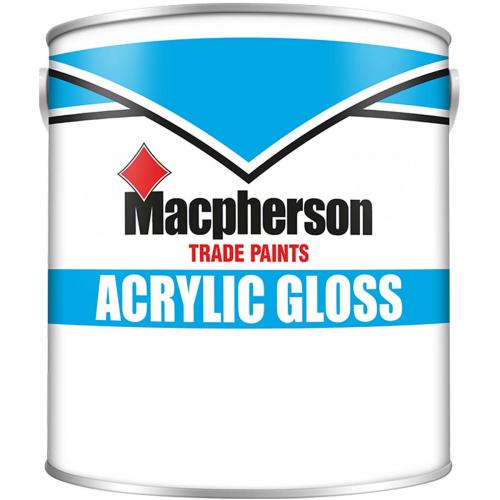 ACRYLIC GLOSS PAINT WHITE FAST DRYING 2.5L MACPHERSON