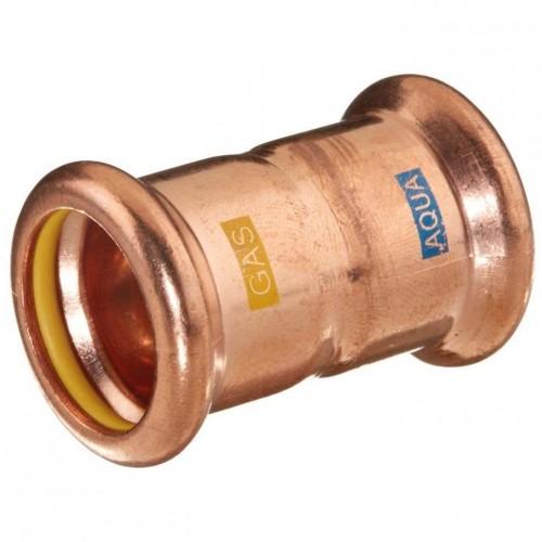 M-PRESS *AQUAGAS* COPPER 22MM STRAIGHT COUPLING