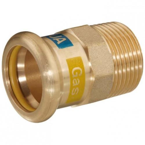 M-PRESS *AQUAGAS* COPPER 15MM X 1/2 STRAIGHT MI ADAPTOR