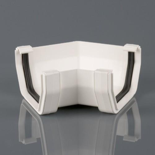 GUTTER ANGLE RECT 135DEG 114MM WHITE BR059W BRETT