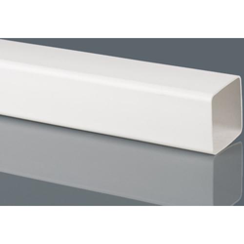 SQUARE DOWNPIPE 65MM 2.5M WHITE BR501W BRETT