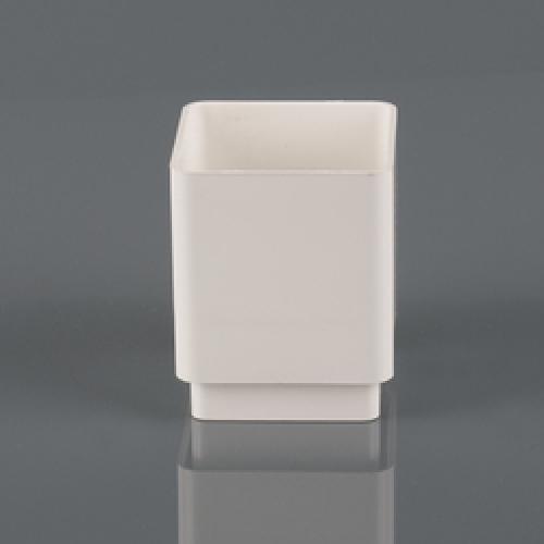 SQUARE PIPE CONNECTOR 65MM WHITE BR506W BRETT