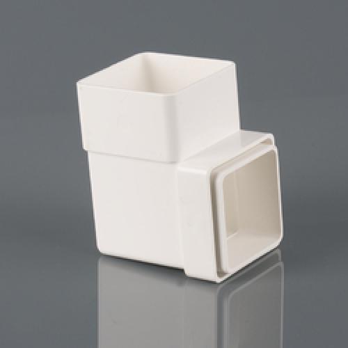 SQUARE PIPE BEND 92DEG 65MM WHITE BR508W BRETT