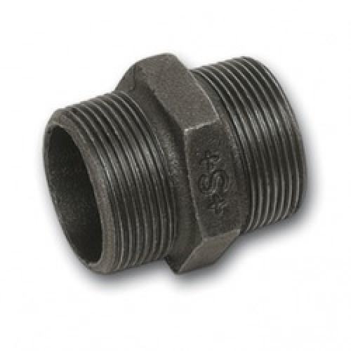 MALL HEX NIPPLE BLK 1 BSP  