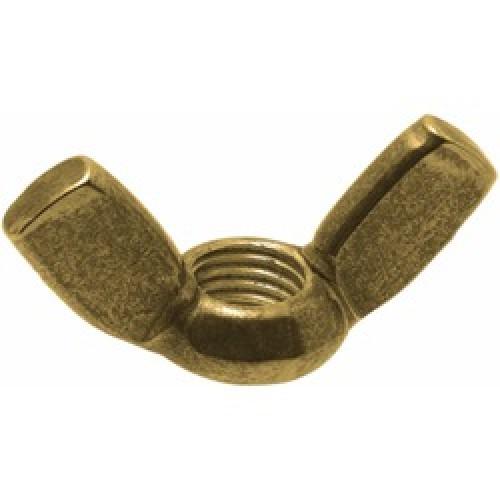 WING NUT BRASS 1/4 W  