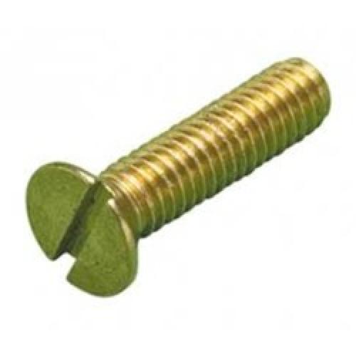 CSK MACHINE SCREW SLOTTED BRASS 1/2" W X 2"