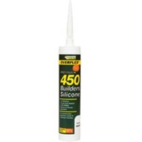 SEALANT SILICONE FOR BUILDERS WHITE 450 EVERBUILD