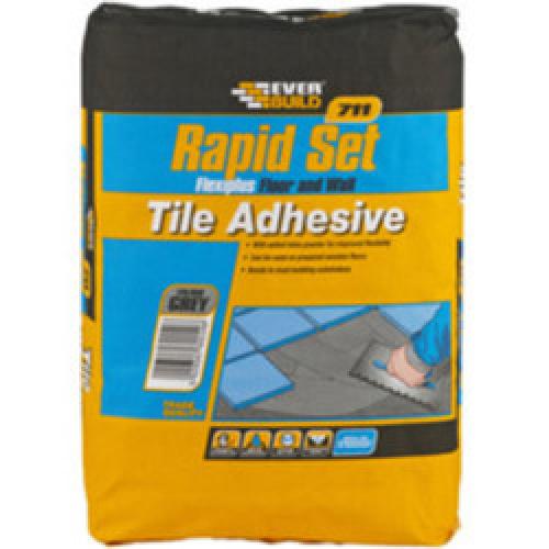 ADHESIVE FLOOR & WALL FLEXI RAPID SET 20KG 711 GREY EVERBU