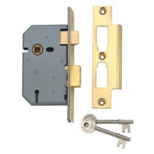 MORTICE LOCK 3 LEVER SATIN CHROME 3" Y2277-SC UNION