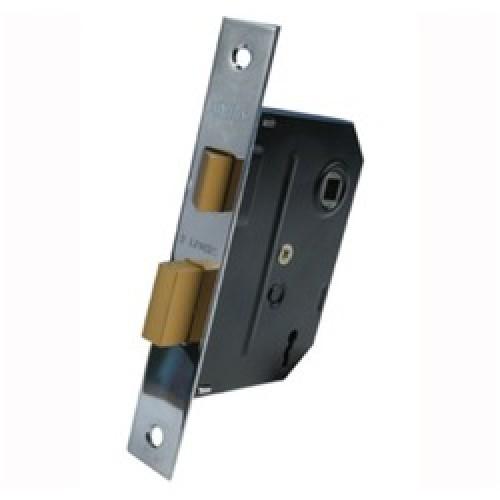 MORTICE LOCK 2 LEVER CHROME PLATED 3" Y2295-CH UNION